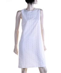 Christian Dior Broderie Anglaise Sleeveless Dress
