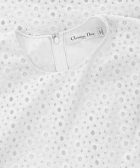 Christian Dior Broderie Anglaise Sleeveless Dress