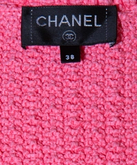 Chanel Spring 2023 Ready to Wear Hot Pink Sleeveless Cardigan