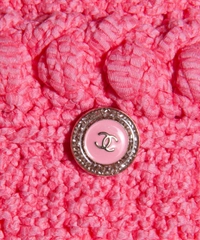 Chanel Spring 2023 Ready to Wear Hot Pink Sleeveless Cardigan