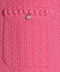 Chanel Spring 2023 Ready to Wear Hot Pink Sleeveless Cardigan