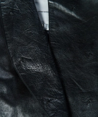 Costume National Black Leather Jacket