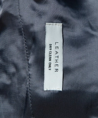 Costume National Black Leather Jacket