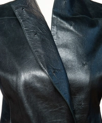 Costume National Black Leather Jacket