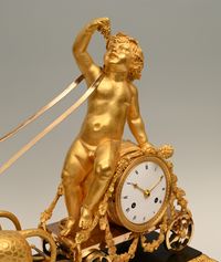 A very rare Empire mantle clock - image 4