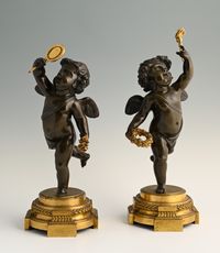 Een paar bronzen beeldjes - afbeelding 1