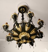 A bronze Empire style chandelier - image 3