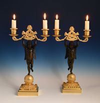 A pair of ormolu Empire candelabras - image 2