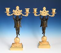 A pair of ormolu Empire candelabras - image 3