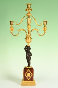 Een stel Directoire kandelaars - afbeelding 7