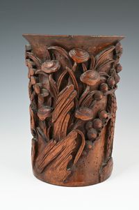 A Chinese bamboo brush pot - image 3