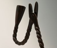 A rare bronze candle holder - image 6