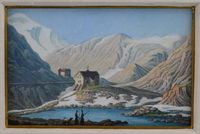 Een paar Grand Tour gouaches - afbeelding 3