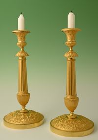 A pair of ormolu Empire candelabra - image 2
