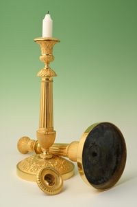 A pair of ormolu Empire candelabra - image 3