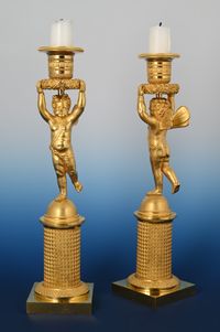 A pair of Empire Candle Sticks - image 3
