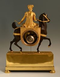Empire pendule 'laitière à cheval' - afbeelding 4