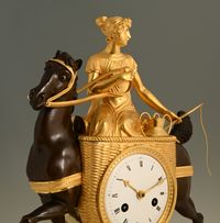 Empire pendule 'laitière à cheval' - afbeelding 2