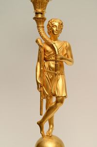 A pair of large ormolu Empire candelabras - image 3