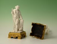 Een paar decoratieve biscuit-porseleinen beeldjes - afbeelding 7