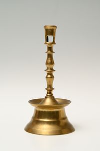 A Dutch bronze candlestick - image 1