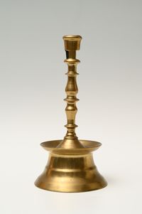 A Dutch bronze candlestick - image 2