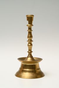 A Dutch bronze candlestick - image 4
