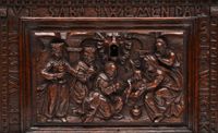 A 17th century oak bridal chest - image 3