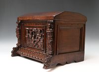 A 17th century oak bridal chest - image 6