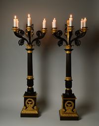 A pair of Empire candelabra - image 5