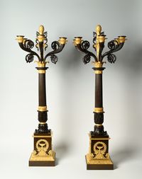 A pair of Empire candelabra - image 4