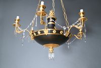 A rare near pair of Russian Empire discus chandeliers - image 6