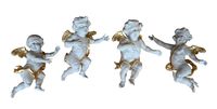 Four polychrome wooden angels - image 3