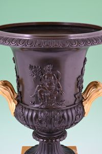 A pair of bronze and ormolu Charles X coupes / candlesticks. - image 5