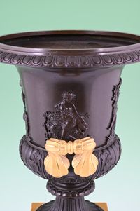 A pair of bronze and ormolu Charles X coupes / candlesticks. - image 6