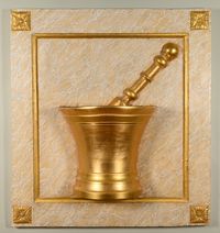 A pharmacy advertising sign. - image 1