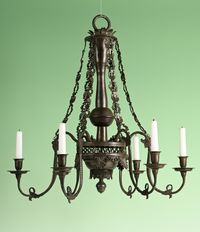A rare pewter chandelier - image 1