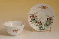 A set of six Japanese porcelain cup and saucers - image 4