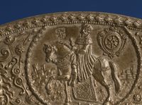 A pewter relief plate - image 3