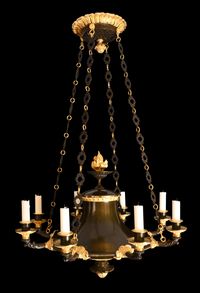 A French Empire discus chandelier - image 2