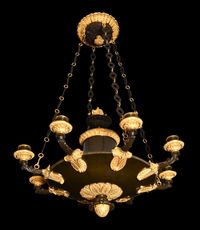 A French Empire discus chandelier - image 3