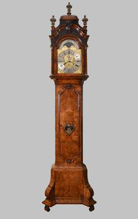 A Dutch burr walnut longcase clock - image 1