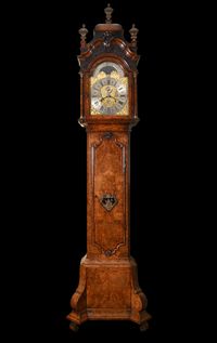 A Dutch burr walnut longcase clock - image 2