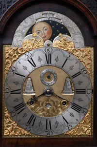 A Dutch burr walnut longcase clock - image 3