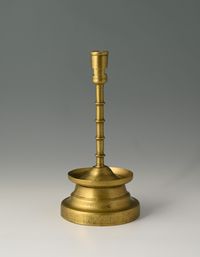 A Dutch bronze candlestick - image 2