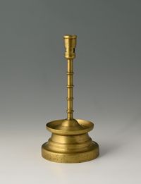 A Dutch bronze candlestick - image 4