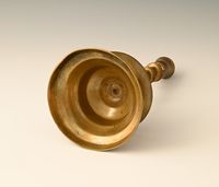 A Dutch bronze candlestick - image 7