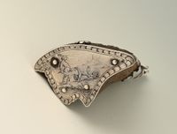 A 17th-century Dutch powder horn featuring an erotic scene. - image 2