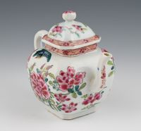 A Chinese porcelain Famille rose  teapot - image 2