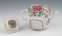 A Chinese porcelain Famille rose  teapot - image 4